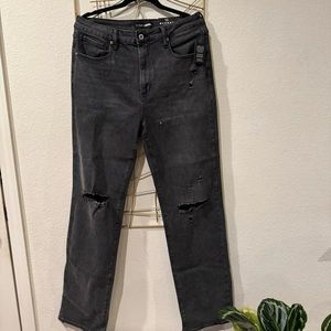 Black 90’s nostalgia straight leg jeans